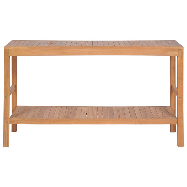 vidaXL Solid Teak Wood Bathroom Vanity Unit 132x45x75 cm