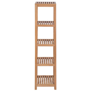 vidaXL Bathroom Shelf with 4 Tiers Solid Teak Wood 42x42x165 cm