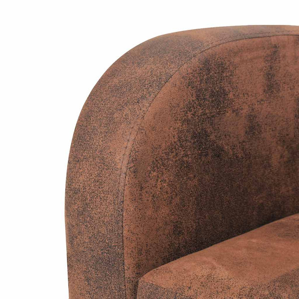 vidaXL 2-piece Sofa Set Faux Suede Brown