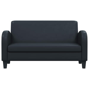 vidaXL 2-Piece Sofa Set Faux Leather Black