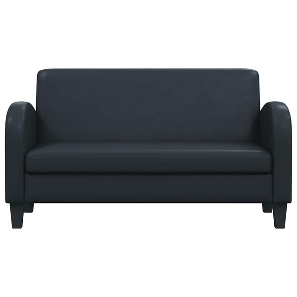 vidaXL 2-Piece Sofa Set Faux Leather Black