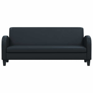 vidaXL 2-Piece Sofa Set Faux Leather Black