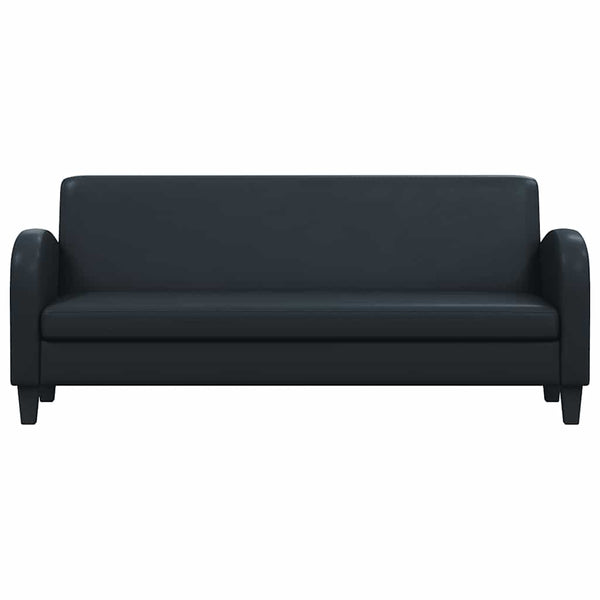 vidaXL 2-Piece Sofa Set Faux Leather Black