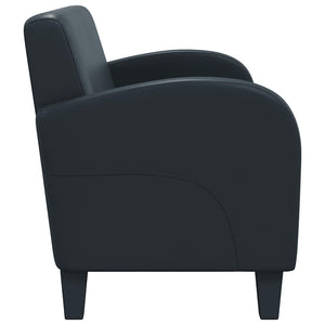 vidaXL 2-Piece Sofa Set Faux Leather Black