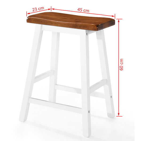 vidaXL Bar Table and Stool Set 5-piece Solid Wood