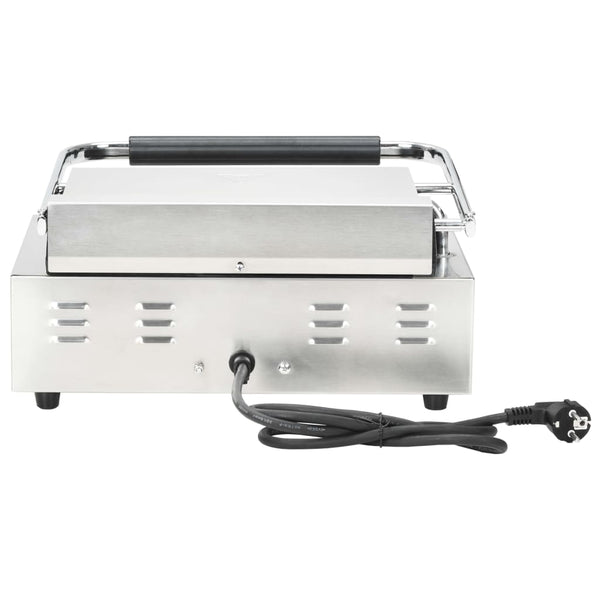 vidaXL Grooved Panini Grill 2200 W 43x30.5x20 cm