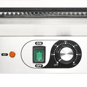 vidaXL Grooved Panini Grill 2200 W 43x30.5x20 cm