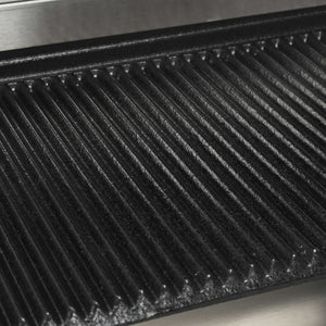 vidaXL Grooved Panini Grill 2200 W 43x30.5x20 cm