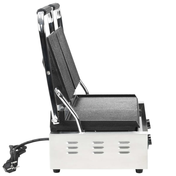 vidaXL Double Grooved Panini Grill 3600 W 57x30.5x20 cm