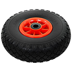 vidaXL Sack Truck Wheels 2 pcs Solid PU 3.00 - 4 (260 x 85)