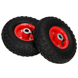 vidaXL Hand Cart Wheels 2 pcs. Rubber 3.00-4 (245x82)
