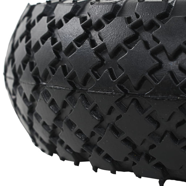 vidaXL Hand Cart Wheels 2 pcs. Rubber 3.00-4 (245x82)
