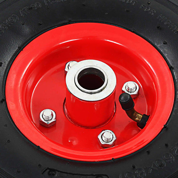 vidaXL Hand Cart Wheels 2 pcs. Rubber 3.00-4 (245x82)