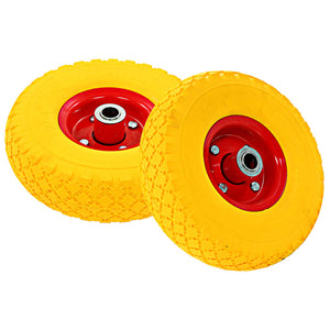 vidaXL Sack Truck Wheels 4 pcs. PU Solid Rubber Tyres 3.00-4