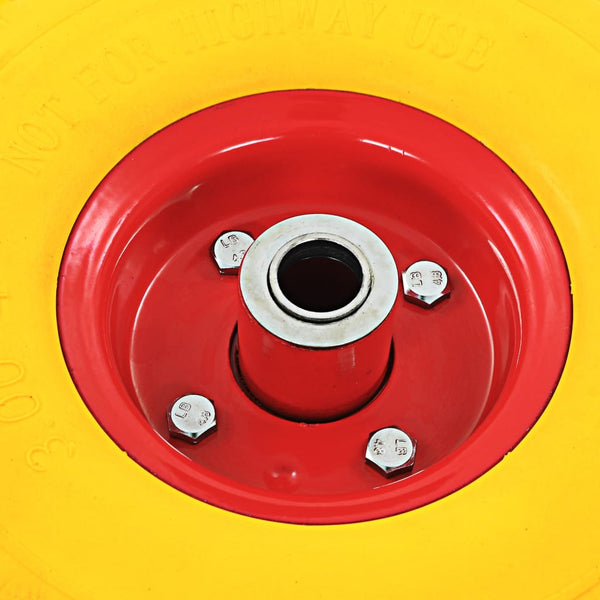 vidaXL Sack Truck Wheels 4 pcs. PU Solid Rubber Tyres 3.00-4