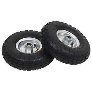 vidaXL Sack Truck Wheels 2 pcs Rubber 4.10 / 3.50 - 4 (260x83)