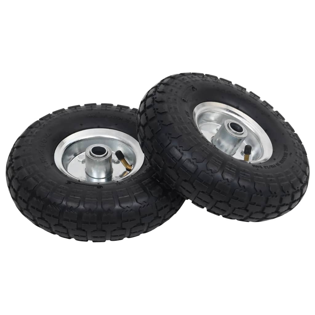 vidaXL Sack Truck Wheels 2 pcs Rubber 4.10 / 3.50 - 4 (260x83)