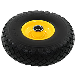 vidaXL Sack Truck Wheels 2 pcs Solid PU 3.00 - 4 (260x85)