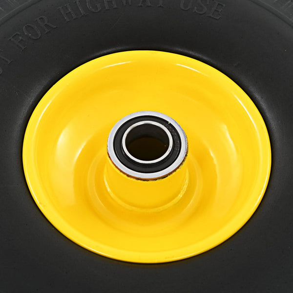 vidaXL Sack Truck Wheels 2 pcs Solid PU 3.00 - 4 (260x85)