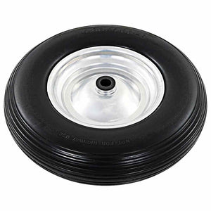 vidaXL Wheelbarrow Wheels 2 pcs. with Axles Solid PU 4.00 - 8 390 mm