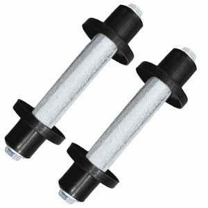 vidaXL Wheelbarrow Wheels 2 pcs. with Axles Solid PU 4.00 - 8 390 mm