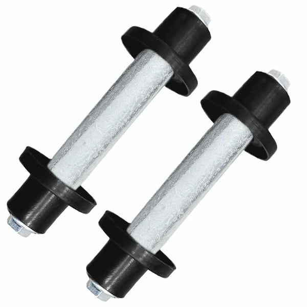 vidaXL Wheelbarrow Wheels 2 pcs. with Axles Solid PU 4.00 - 8 390 mm