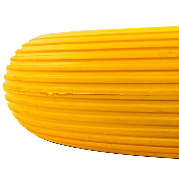 vidaXL Wheelbarrow Wheel with Axle Solid PU 4.00 - 8 390 mm