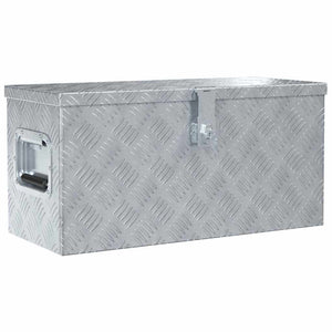 vidaXL Aluminum Box 61.5 x 26.5 x 30 cm Silver