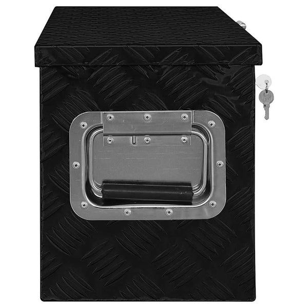 vidaXL Aluminum Box 70x24x42 cm Trapezoidal Silver
