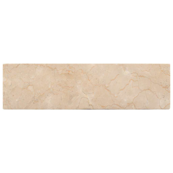 vidaXL Wash Basin 45x30x12 cm Marble High-Gloss Cream