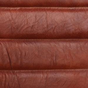 vidaXL Dining Chairs 6 pcs Real Leather Brown