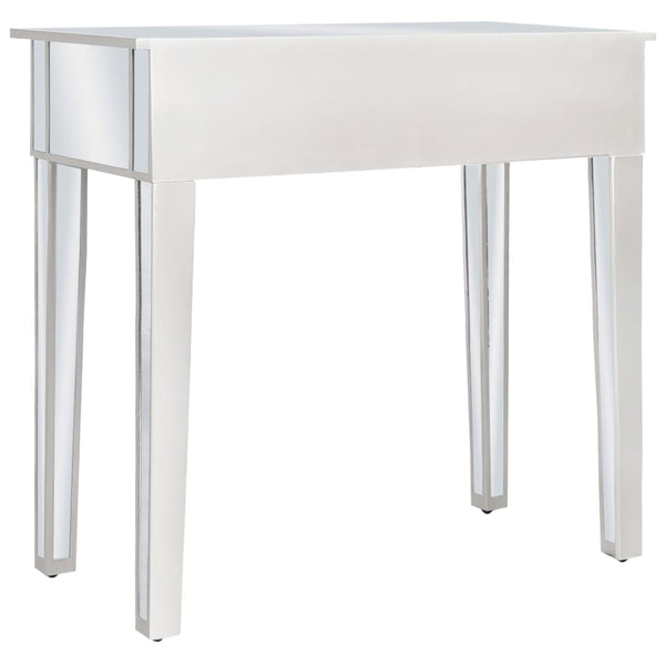 vidaXL Mirrored Dressing Table with Stool MDF and Glass