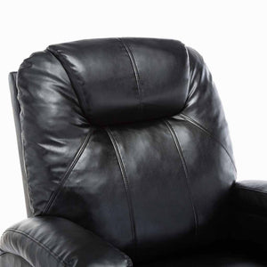 vidaXL Massage Rocking Chair Black Artificial Leather