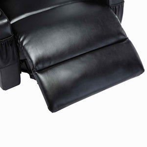 vidaXL Massage Rocking Chair Black Artificial Leather
