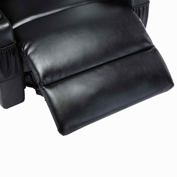 vidaXL Massage Rocking Chair Black Artificial Leather