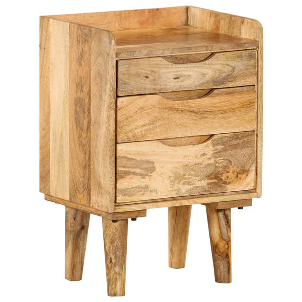 vidaXL Nightstand Solid Mango Wood 40x30x59.5 cm