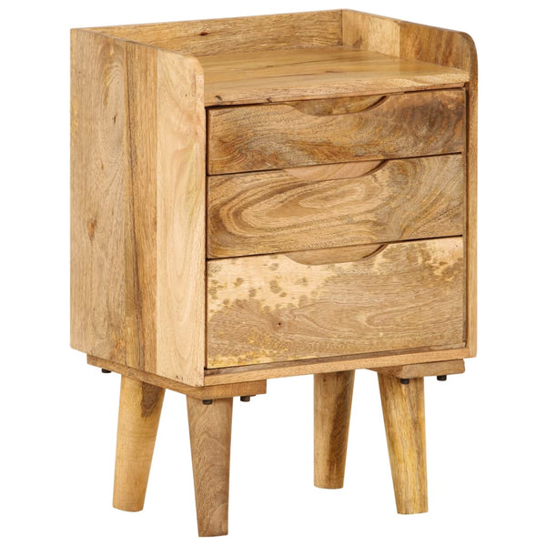 vidaXL Nightstand Solid Mango Wood 40x30x59.5 cm