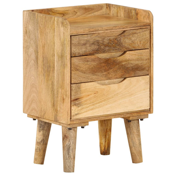 vidaXL Nightstand Solid Mango Wood 40x30x59.5 cm