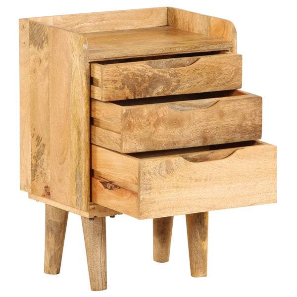 vidaXL Nightstand Solid Mango Wood 40x30x59.5 cm