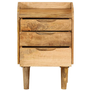 vidaXL Nightstand Solid Mango Wood 40x30x59.5 cm