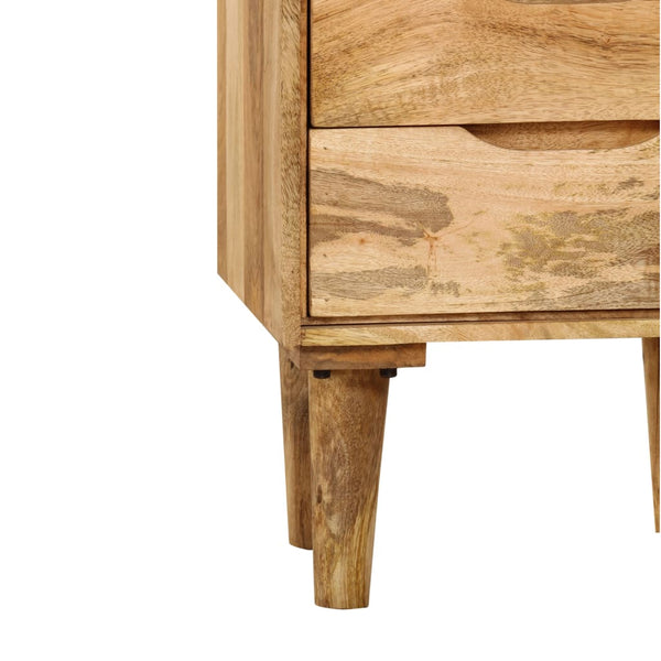 vidaXL Nightstand Solid Mango Wood 40x30x59.5 cm