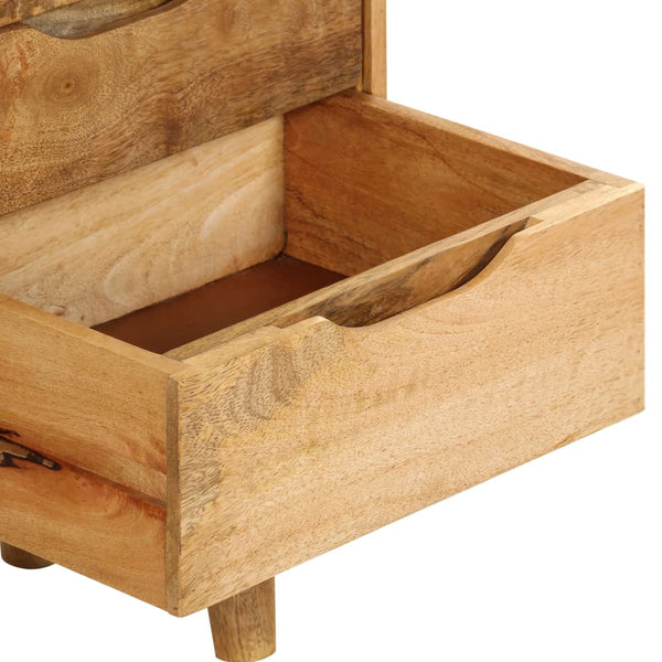 vidaXL Nightstand Solid Mango Wood 40x30x59.5 cm