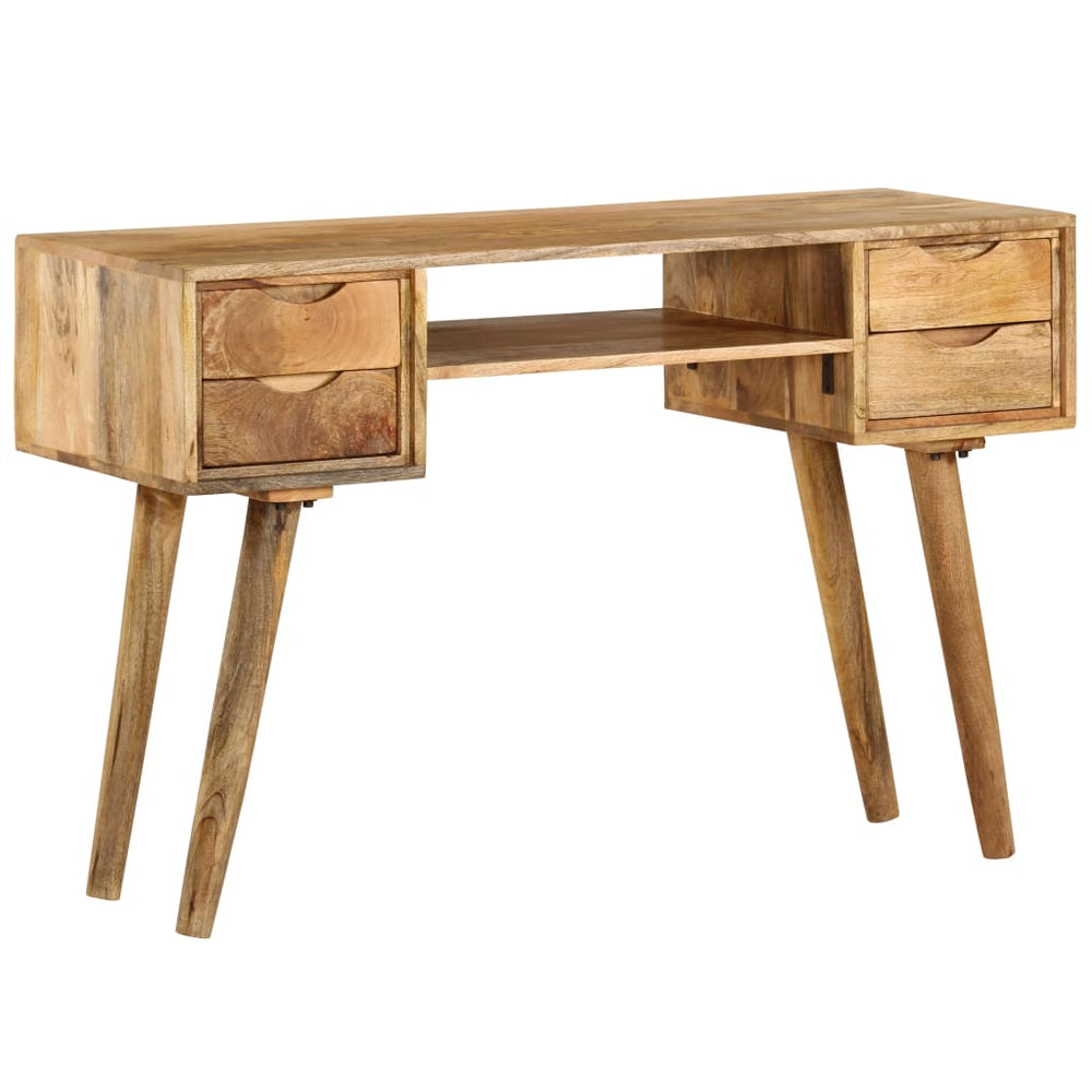 vidaXL Solid Mango Wood Desk 115x47x76 cm