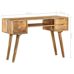 vidaXL Solid Mango Wood Desk 115x47x76 cm