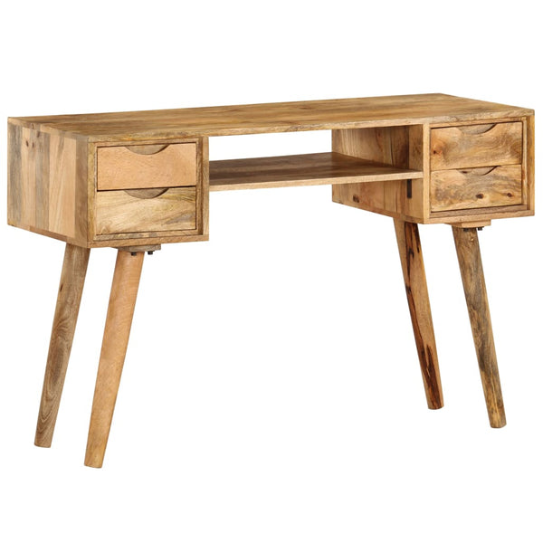 vidaXL Solid Mango Wood Desk 115x47x76 cm