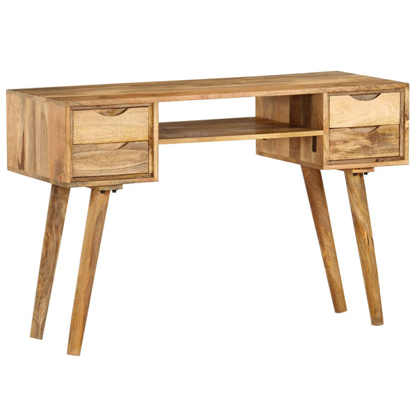 vidaXL Solid Mango Wood Desk 115x47x76 cm