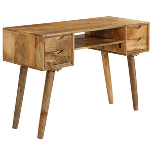 vidaXL Solid Mango Wood Desk 115x47x76 cm