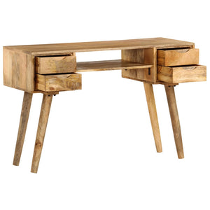 vidaXL Solid Mango Wood Desk 115x47x76 cm