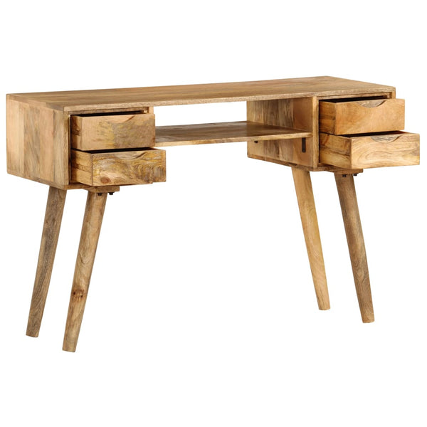vidaXL Solid Mango Wood Desk 115x47x76 cm