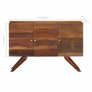 vidaXL Sideboard Brown Reclaimed Solid Wood 110x30x75 cm